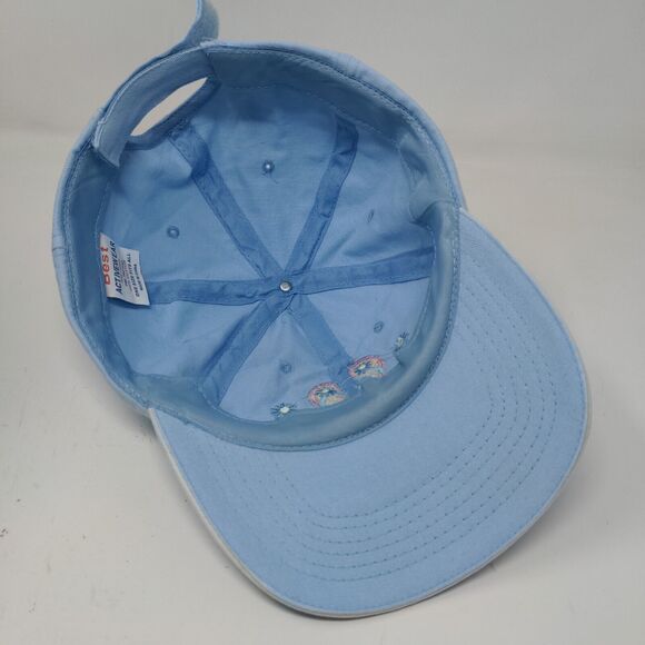 Bahamas Women's Strapback Hat Blue OSFA Embroidered Flip Flops Logo - Picture 10 of 12